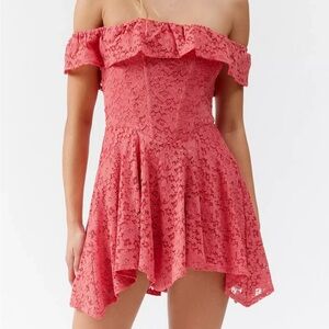 NWOT Urban Outfitters Kimchi Blue Lilly Lace Corset Mini Dress